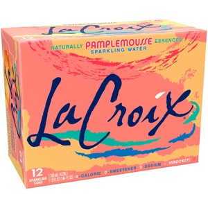 LaCroix Core Sparkling Water with Natural Grapefruit Flavor, 12 Oz, Case of 12 Cans