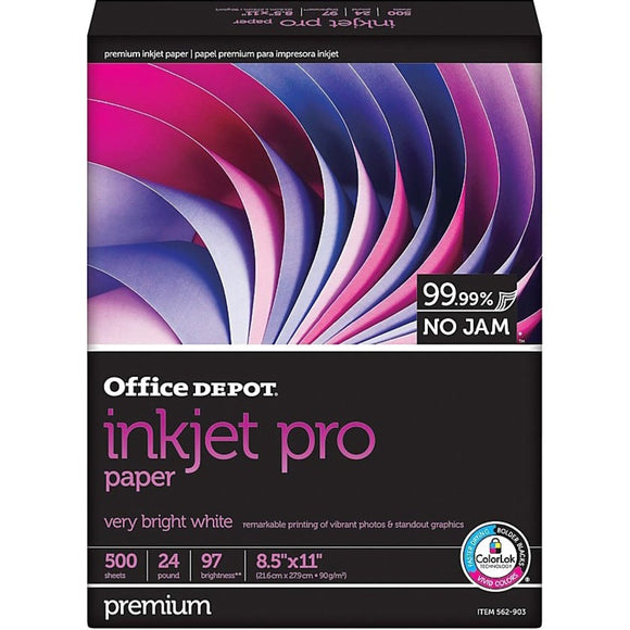 Office Depot Brand Inkjet & Laser Paper, Letter Size (8 1/2