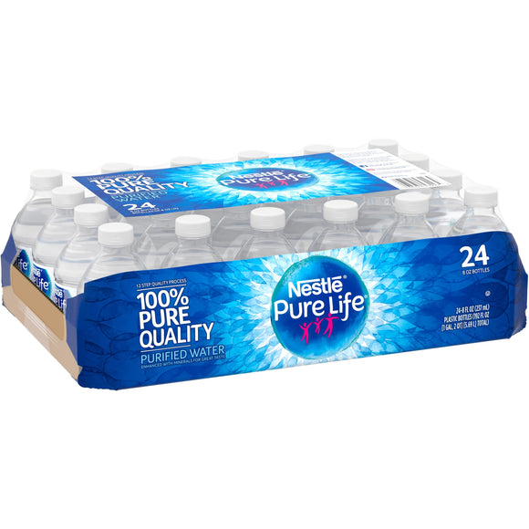 Nestlé Pure Life Purified Water, 8 Oz, Case of 24 bottles