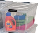 IRIS Plastic Storage Container With Handles/Latch Lid, 22