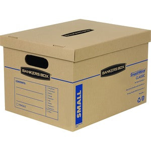 "924814	Bankers Box SmoothMove Classic Moving Boxes, Small, 10"" x 12"" x 15"", 85% Recycled, Kraft, Pack Of 10"