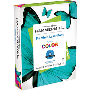 Hammermill Laser Paper, Letter Size (8 1/2" x 11"), 24 Lb, FSC Certified, Ream Of 500 Sheets