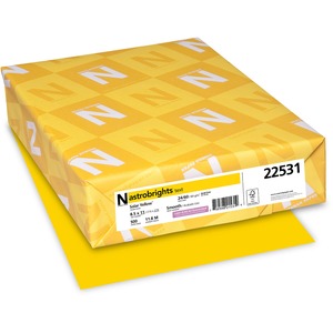 Astrobrights (Color Paper), 8.5" x 11", 24 lb., Solar Yellow, 500 Sheets