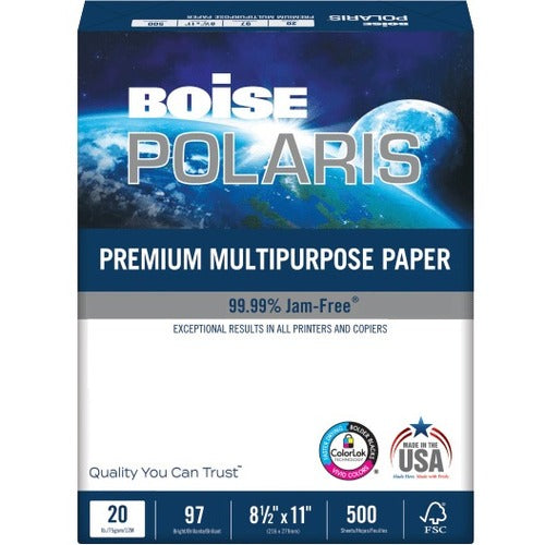 Boise POLARIS Premium Multi-Use Paper, Letter Size (8 1/2